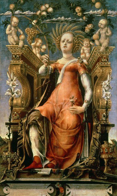 The Muse Thalia (Ceres Enthroned) by Michele Pannonio